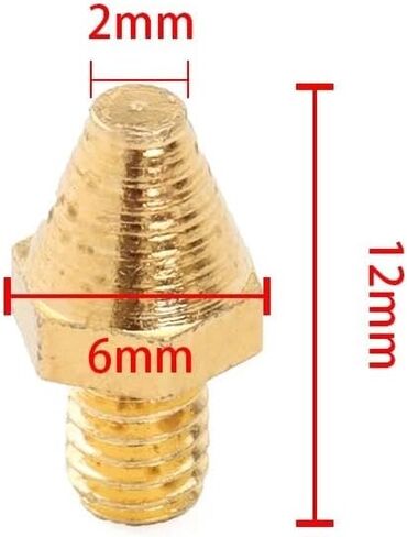 Golden MX Foot Pegs Spike Motorcycle for Harley for Cleats Pin Rivet Replacement Offroad Style Foot Pegs Floorboards Brake Pedal Peg(50pcs) in Saudi Arabia
