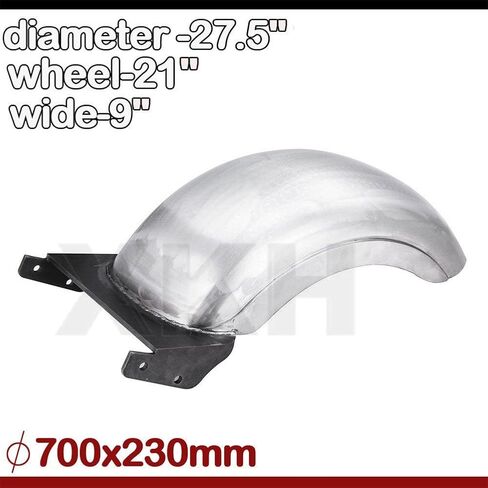 XKH- 9" REAR CUSTOM FENDER Fit 180-200 WIDE TIRE STRUTLESS Compatible with HARLEY SOFTAIL FAT BOY [B074WL3N76] in Saudi Arabia