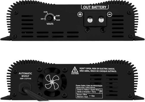 شاحن Taramps PRO 50A 12V شاحن بطارية ومصدر طاقة قابل للتعديل 12V-14.4V، مدخل تلقائي 110V/220V، مصدر طاقة صوتي للسيارة مع حماية حرارية ومؤشرات LED in Kuwait