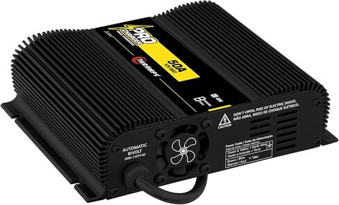 شاحن Taramps PRO 50A 12V شاحن بطارية ومصدر طاقة قابل للتعديل 12V-14.4V، مدخل تلقائي 110V/220V، مصدر طاقة صوتي للسيارة مع حماية حرارية ومؤشرات LED in Kuwait