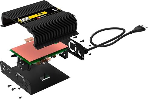 شاحن Taramps PRO 50A 12V شاحن بطارية ومصدر طاقة قابل للتعديل 12V-14.4V، مدخل تلقائي 110V/220V، مصدر طاقة صوتي للسيارة مع حماية حرارية ومؤشرات LED in Kuwait
