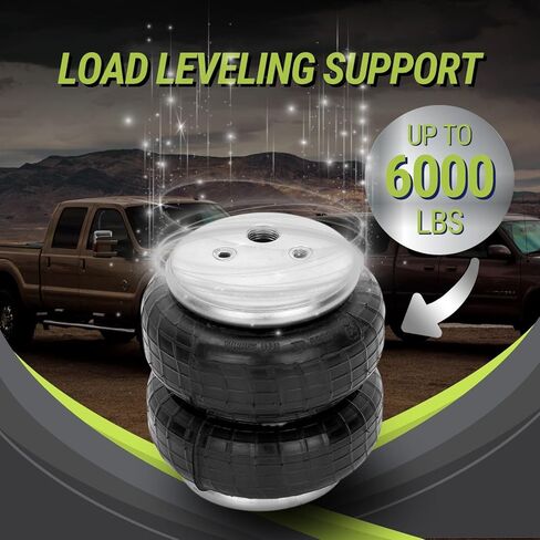 6,000 Lbs Rear Air Bags Suspension Kit for 2017-2025 Ford F250 F350 4WD only and F450 2WD 4WD Truck Towing, Replacement for Firestone 2625 Ride Rite Airbags for Trucks Rear Suspension in Saudi Arabia