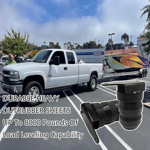 Rear Rubber Helper Suspension Springs Kit GMRCK25S Compatible With 1999-2010 Chevy Silverado GMC Sierra 1500 HD 2500 in Saudi Arabia