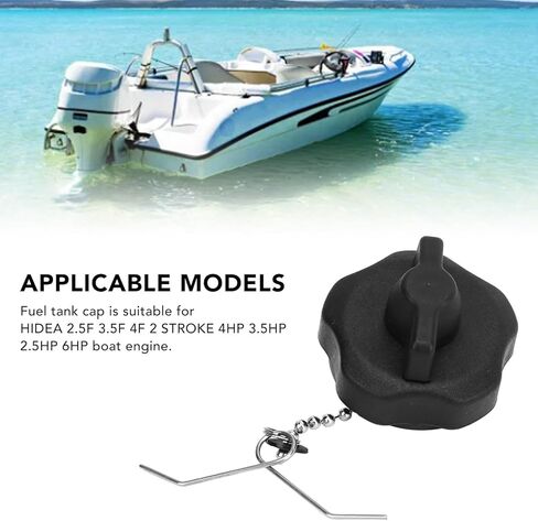 Fuel Tank Vented Cap, Threaded Neck Fuel Transfer Cap & Professional Replacement, Durable Leak-Proof Mini Cap, for HIDEA 2.5F 3.5F 4F 2-Stroke 4HP 3.5HP 2.5HP 6HP Boat Engine in Kuwait