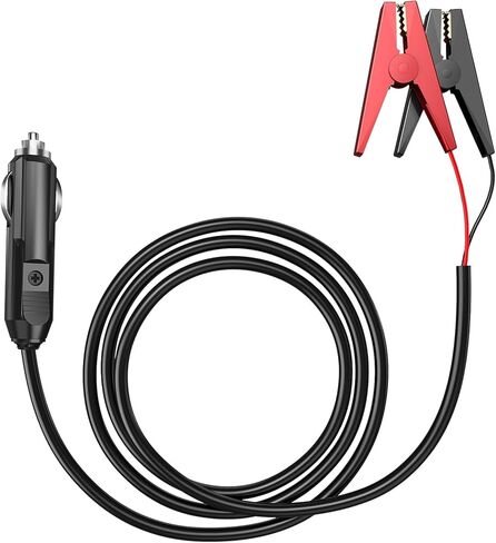 BLUETTI Lead-Acid Battery Charger, Cigarette Lighter to Clamp Cable, Charging Lead-Acid Battery via The Cigarette Lighter Port of BLUETTI Portable Power Station AC60/AC70/AC180/AC200L in Kuwait