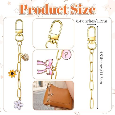 QFGasre Keychain Making Kit Swivel Snap Hook Lobster Metal Keychains Clip Gold Keychain Clips Claw Clasps Extender Chain DIY Crafts Jewelry Bag Charms Crafts Handmade Gifts 20 Pcs in Kuwait