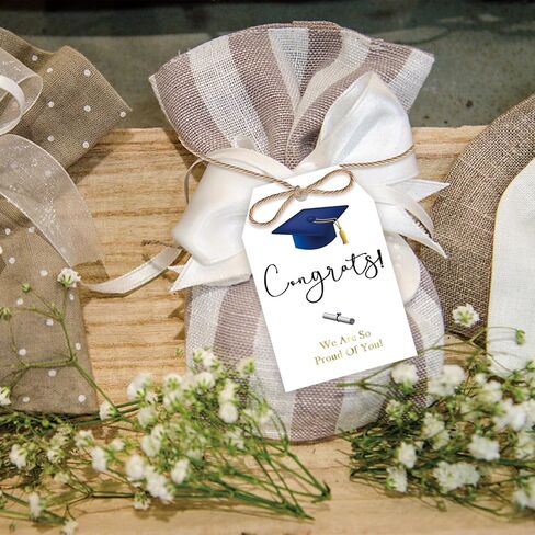 50pcs Congrats Grad Thank You Tags, Class of 2026 Gift Tag with String for Graduation Party, Masterd It Thank You Paper Tags for Grad Party Favors in Kuwait