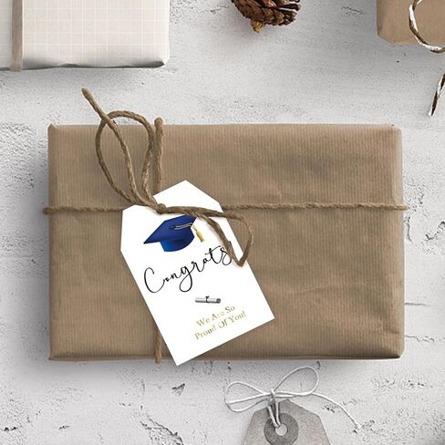 50pcs Congrats Grad Thank You Tags, Class of 2026 Gift Tag with String for Graduation Party, Masterd It Thank You Paper Tags for Grad Party Favors in Kuwait