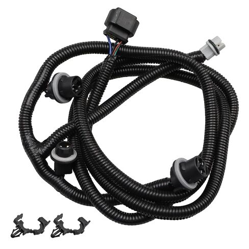 Rear Tail Lamp Wiring Harness Driver Side Compatible with Chevrolet Silverado 1500 2014 2015, 2500 3500 HD 2015, GMC Sierra 3500 HD 2015 Replace # 23141278 (Fits 3 Bulb Sockets Only) in Saudi Arabia