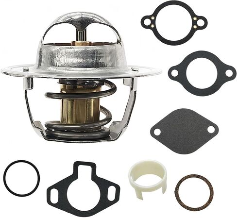 807252Q5 طقم ترموستات 160 درجة لاستبدال محركات MerCruiser V-6 & V-8 4.3L 5.0L 5.7L 7.4L 8.2L 1987-2016 in Kuwait