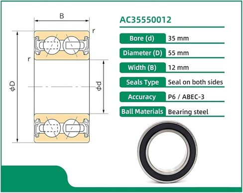 AC35550012 35X55X12 35BD5512 Conditioning Bearings in Saudi Arabia