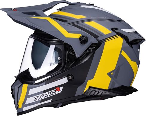 X60 Dual Sport Helmet, Adventure Motorcycle Helmet with Integrated Sun Visor - Off Road Dirt Bike Snowmobile Helmets for Adult DOT & ECE 22.06 Approved in Saudi Arabia