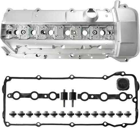 Engine Valve Cover Kit with Oil Cap & Gasket & Bolts & Spark Plug Seals Compatible with 1998-2003 BMW 328i 328Ci 323i 325i 325xi 325Ci 330i 525i 528i 530i X5 Z3, 2.5L/2.8L/3.0L Replace 11121432928 in Saudi Arabia