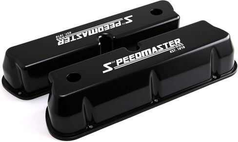 Speedmaster PCE314.1083.12 Compatible with Ford SB 289 302 351 Windsor Black Aluminum Valve Covers Tall w/Hole in Kuwait