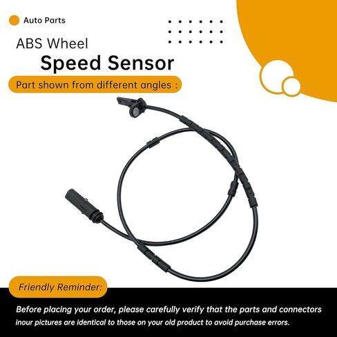 Rear Left/Right ABS Wheel Speed Sensor Compatible with BMW 228i/230i/320i/328d/328i/330e/330i/335i/340i, 428i/430i/435i/440i Gran Coupe, M235i/M240i (F20/F30/F31/F35/F80) – Replaces 34526791225 in Saudi Arabia