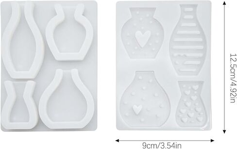 Cute Mini Vase Silicone Mold for DIY Craft - Reusable, Flexible, and Easy Demolding for DIY Lovers,Handmade Gift in Kuwait