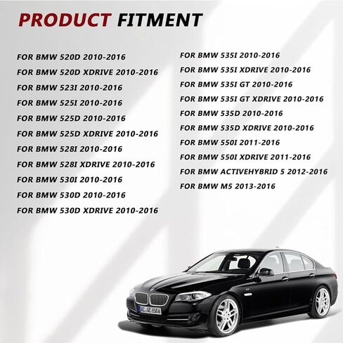 غطاء مقبض الباب الداخلي لوحة مسند الذراع لمفتاح النافذة BMW 5 Series F10/F11 520,523,525,528,530,535,550 2010-2016 مقبض لوحة تبديل الباب الجانبي للسائق يستبدل #51417225873 in Kuwait
