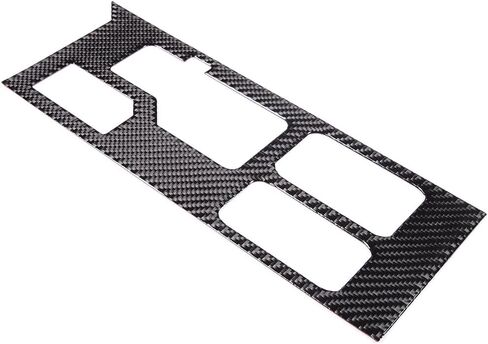Center Console Gear Panel Sticker for 2022 Toyota Tundra Soft Carbon Fibre Car Centre Console Gear Panel Decorative Protective Interior Accessories (Style B -Black Carbon) in Saudi Arabia