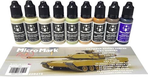 Micro-Mark USMC Armor/Infantry WW1-Vietnam Color Acrylic Paint Set in Kuwait