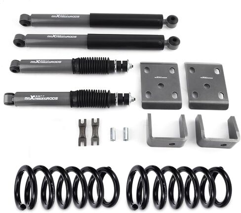 مجموعة تخفيض maXpeedingrods 3 بوصات أمامية و5 بوصات خلفية مع صدمات G1 لسيارة Ford Ranger 2WD 1998-2015، ملفات إسقاط أمامية، طقم قلاب للمحور، صدمات إسقاط مطورة in Kuwait