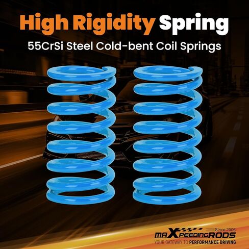 maXpeedingrods Coilovers for Ford Focus MK3 2011-2017, 24 Level Adjustable Damper Coilovers Suspension Kit, Height Adjustable Shock Absorber Struts, T6 Upgraded Lowering Kit Blue in Kuwait