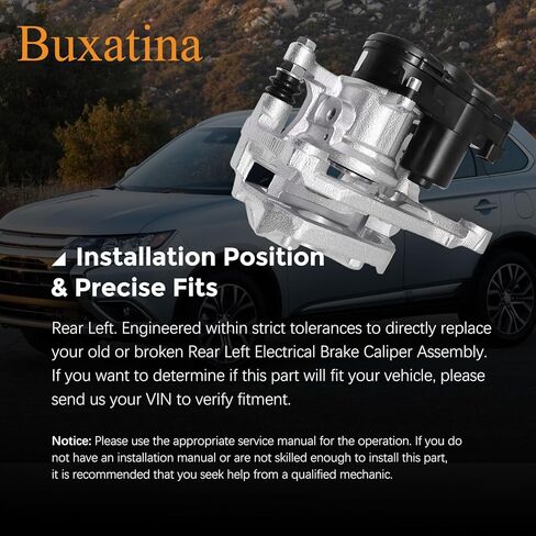 4605C043 Rear Left Electrical Brake Caliper for Mitsubishi Outlander 2.4L 3.0L 2012-2022, for Mitsubishi Eclipse Cross 1.5L 2.0L 2017-2021 Rear Driver Side Brake Caliper in Saudi Arabia