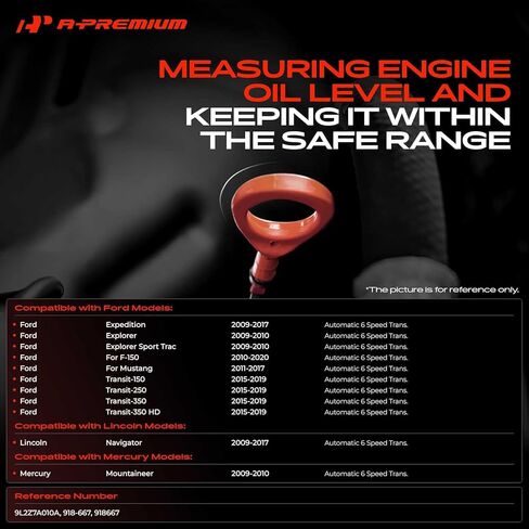 A-Premium Automatic 6 Speed Transmission Dipstick Compatible with Ford F150 2010-2020, Explorer, Transit-150, Mustang, Expedition & Lincoln Navigator & Mercury Mountaineer, Oil Measuring Rod Dip Stick in Kuwait