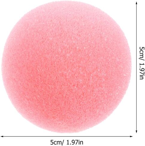 Vaguelly Circus Clown Soft Sponge Nose 20pcs Clown Cosplay Props for Mardi Gras Dress Up Halloween Party Accessories Pink in Saudi Arabia