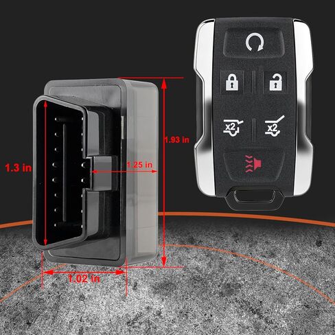 DIY Key Fob Remote Replacement Fits for 2015 2016 2017 2018 2019 2020 Chevy Tahoe Suburban GMC Yukon Keyless Entry Remote M3N-32337100 (Pack of 2) in Saudi Arabia