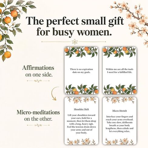Positive Affirmations Cards For Women Who Do It All - Daily Affirmations & Mindfulness Exercises - Inspirational Gifts For Women - Positive Affirmations Cards & Stress Relief - 50 Prompts & Micro-Meditations in Saudi Arabia