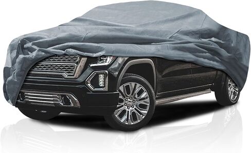 5 Layer Semi Custom Full-Size Truck Car Cover for 2017-2026 GMC Sierra 1500 Crew Cab 6.6 ft Bed - All Weather Protection Breathable Scratch, Dust, Snow Shield in Kuwait
