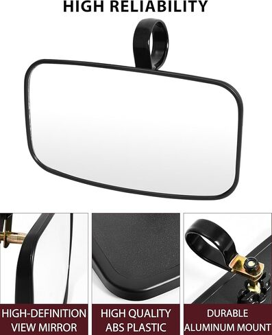 مرآة الرؤية الخلفية المركزية من SAUTVS متوافقة مع Honda Pioneer 520 2021-2026/500 2015-2023، ملحقات Pioneer 700 2017-2026، مرآة رؤية خلفية محدبة داخلية قابلة للطي in Kuwait