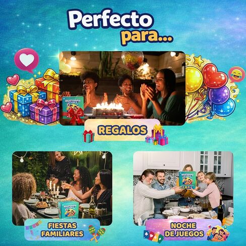 Risaterapia en Familia - Juego de Mesa Familiar en Español, 200 Cartas, 5 Categorías para Reír y Conectar. Spanish Games for Family 13+. Perfecto Como juegos familiares Divertidos. in Kuwait