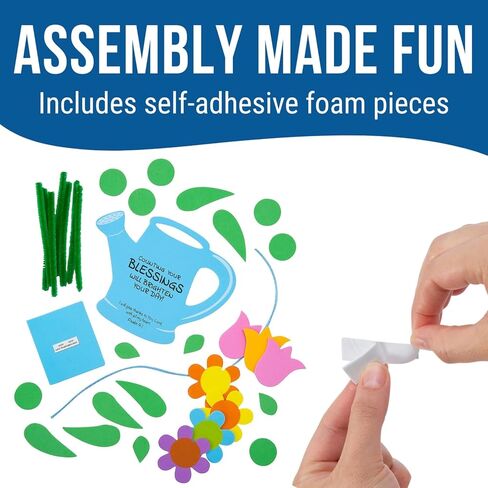 Fun Express Religious Count Your Blessings Flower Foam Craft Kit - Makes 12 in Kuwait