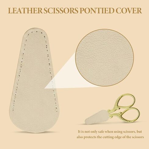 3 PCS Small Sharp Embroidery Scissors, Gold Stork Needlepoint Thread Snips with Cover, Yarn Scissors for Crocheting & Sewing in Saudi Arabia