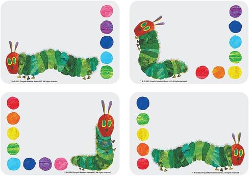 بطاقات/ملصقات لأسماء اليرقة الجائعة جدًا مقاس 5 × 3 1/2 بوصة من World of Eric Carle - 25 قطعة in Kuwait