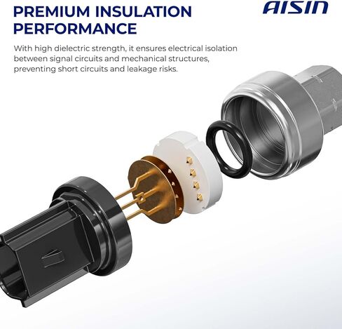 مستشعر ضغط AISIN AFTERMARKET PRSVL-00434 A/C - متوافق مع فولفو XC60 2010-2015، S60 2011-2015، XC70 2008-2015، S80 2007-2015، V60 2015، C30 2007-2013، S40 2004-2011، V50 2005-2011 in Kuwait