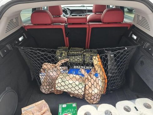 شبكة شحن منظم صندوق السيارة الخلفي لسيارة Alfa Romeo Stelvio 2017-2026 - شبكة شحن على شكل مغلف لسيارات الدفع الرباعي - وحدة تخزين حاملة السيارة لتنظيم صندوق السيارة - متوافقة مع Stelvio in Kuwait