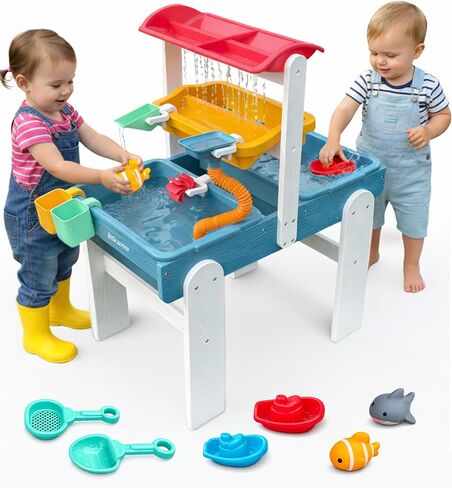 Little Acorn, Water Table for Toddlers 1-3 | Outdoor Toys for Toddlers 1-3 | Sensory Sand & Water Play Table for Kids Boys & Girls in Saudi Arabia