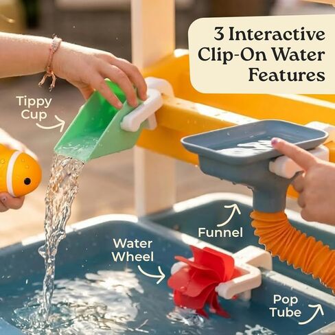 Little Acorn, Water Table for Toddlers 1-3 | Outdoor Toys for Toddlers 1-3 | Sensory Sand & Water Play Table for Kids Boys & Girls in Saudi Arabia