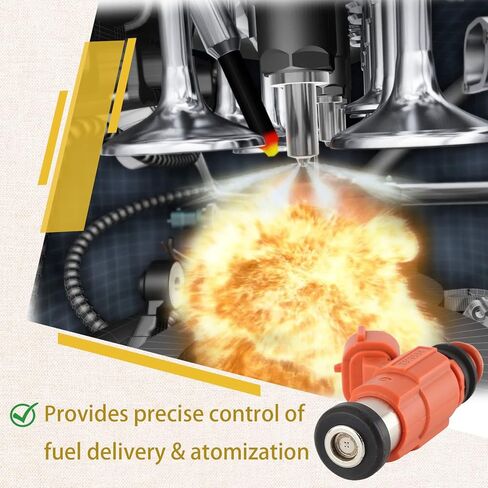 Set of 4 Marine Fuel Injectors,Compatible with/Yamaha F115 & F150 Outboard, 115HP, 150HP 4-stroke,Replace#CDH-210 in Kuwait
