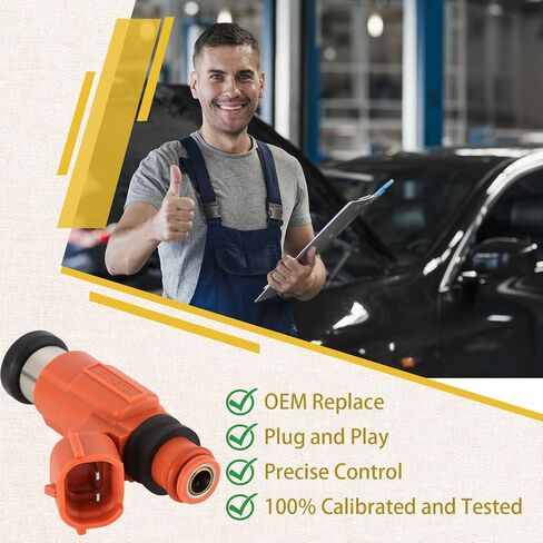 Set of 4 Marine Fuel Injectors,Compatible with/Yamaha F115 & F150 Outboard, 115HP, 150HP 4-stroke,Replace#CDH-210 in Kuwait