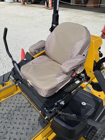 Durafit Seat Covers, Custom Fit Hustler X one, Super Z, Hyper Drive.Super I40 and Diesel Z Zero Turn Mowers in Tan Endura with Airtex Breathability. Knob on Base. Such Comfort from Wicking Fabric. in Kuwait