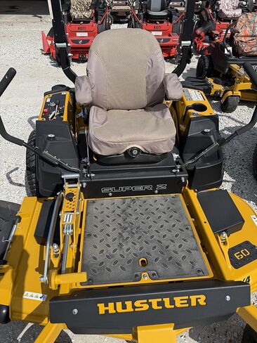Durafit Seat Covers, Custom Fit Hustler X one, Super Z, Hyper Drive.Super I40 and Diesel Z Zero Turn Mowers in Tan Endura with Airtex Breathability. Knob on Base. Such Comfort from Wicking Fabric. in Kuwait