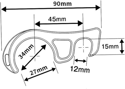 Motorcycle Handlebar Handbrake Universal Scooter Motocross Monkey ATV Motorcycle Parking Buckle(Orange) in Saudi Arabia