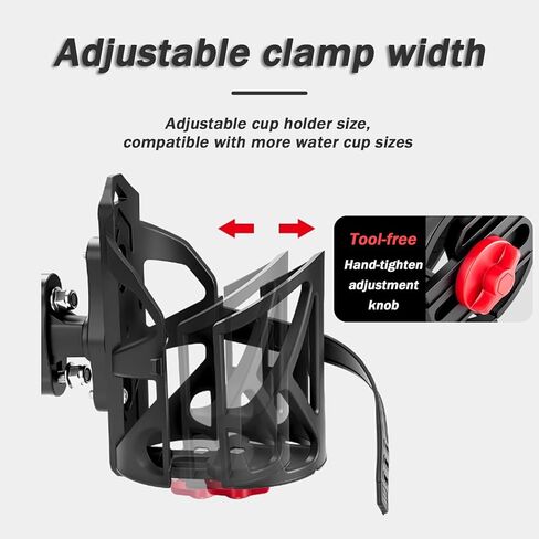 Motorcycle Cup Holder for Piaggio XEvo 400 2008 2009 2010 2011, 360° Adjustable Drink Holder, Motorcycle Water Bottle Holder for Handlebar & Frame, Fit Bike Motorcycle Scooter in Saudi Arabia