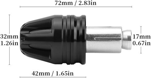 Universal Motorcycle Handlebar End Plugs For CB750 Hornet 2023-2025 NC 750 2014-2023 NC 750X 2014-2025 NC 750S 2014-2018 Forza 750 2021-2024 17mm Diameter Accessories (Black) in Saudi Arabia