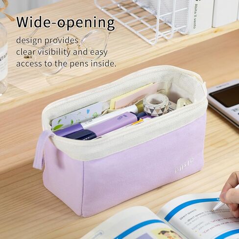 CICIMELON Wide-Open Pencil Case Big Capacity Pencil Pouch Portable Pen Bag School Supplies for Students Boys Girls, Green in Saudi Arabia