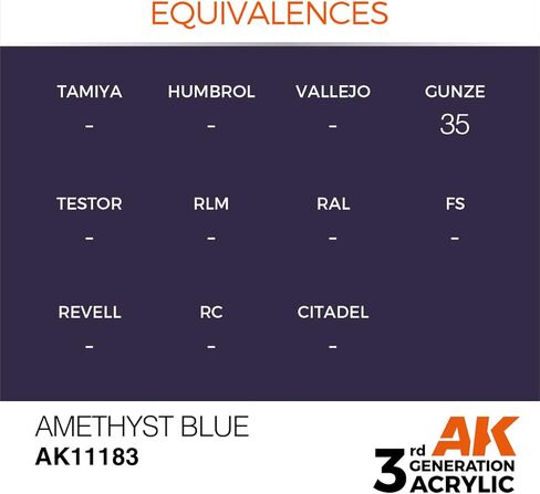 AK Interactive 3rd Gen Acrylic Amethyst Blue 17ml in Kuwait