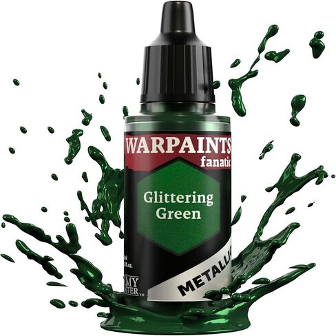 طلاءات الحرب المعدنية من The Army Painter Fanatic 18ml Hobby Paints (أخضر لامع) in Kuwait